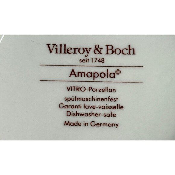 Villeroy & Boch Amapola Vitro-Porzellan Creamer Pitcher Floral Design 3.5" - Picture 3 of 7